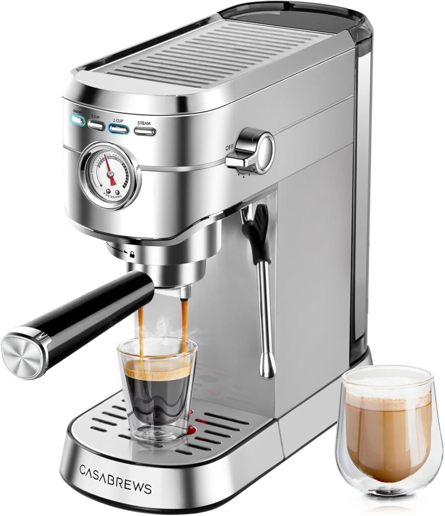 Casabrews CM5418 Espresso Machine Reviews: 20 Bar Power in a Compact Design!