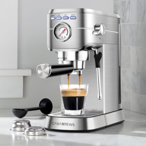 Read more about the article Casabrews CM5418 Espresso Machine Reviews: 20 Bar Power in a Compact Design!