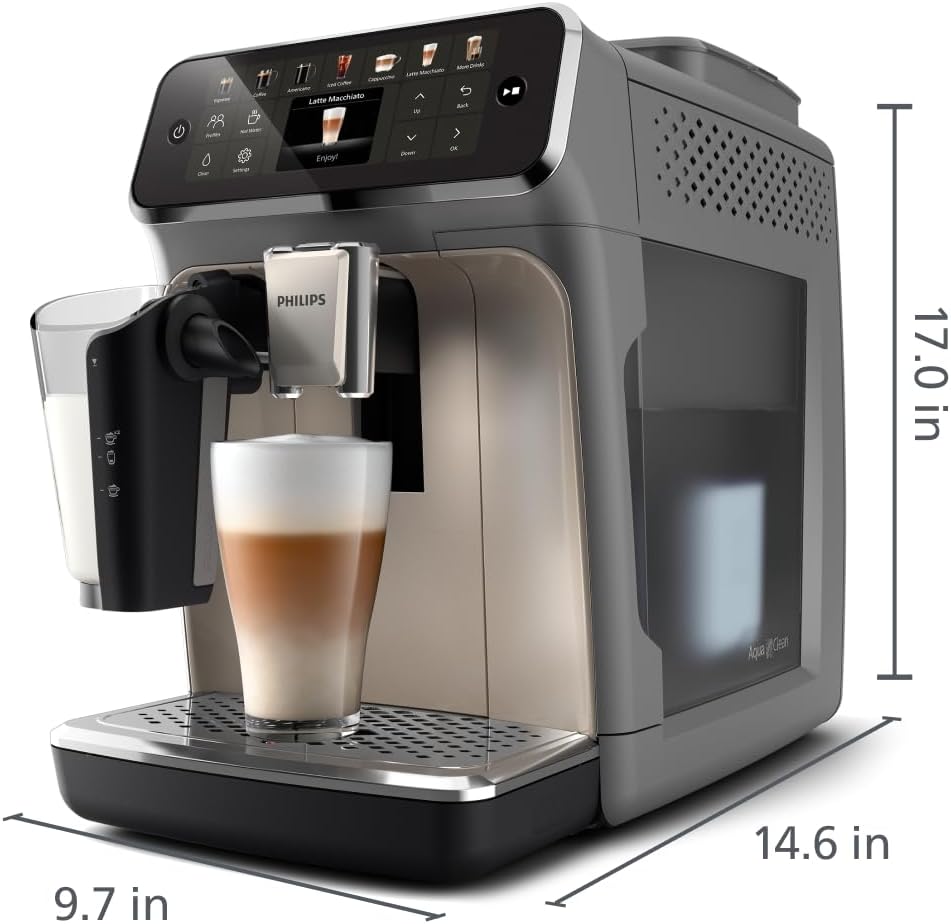 Philips Coffee Machine 4400 Series 12 Hot & Iced Coffees Made Effortlessly