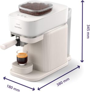 Read more about the article Philips Coffee Machine Barista-Perfect Espresso in One Swipe – 16 Bar Pressure